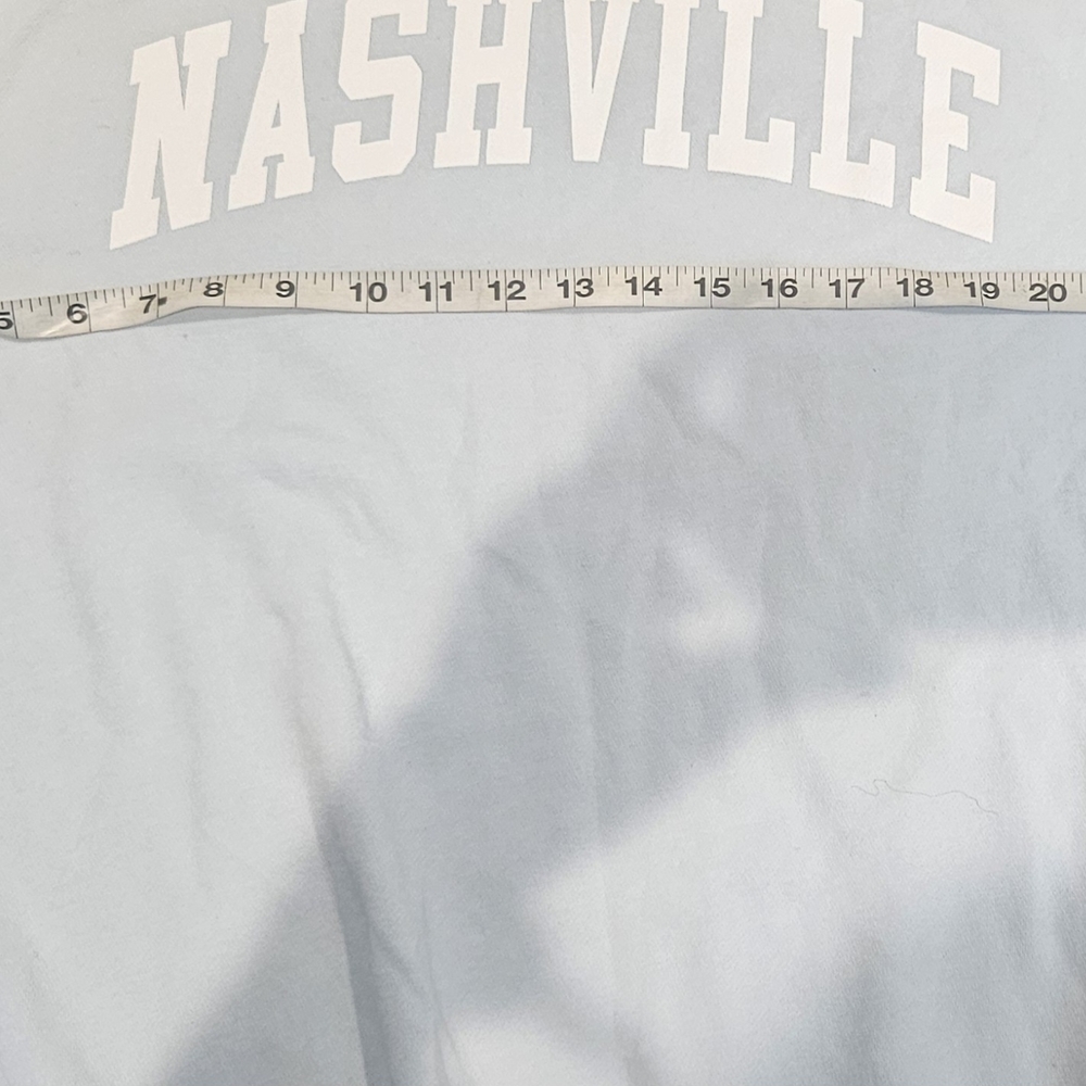 U.S. VINTAGE COLLECTION 'NASHVILLE' Light Aqua Blue Sweatshirt Sz 2XL NWOT - Picture 4 of 6